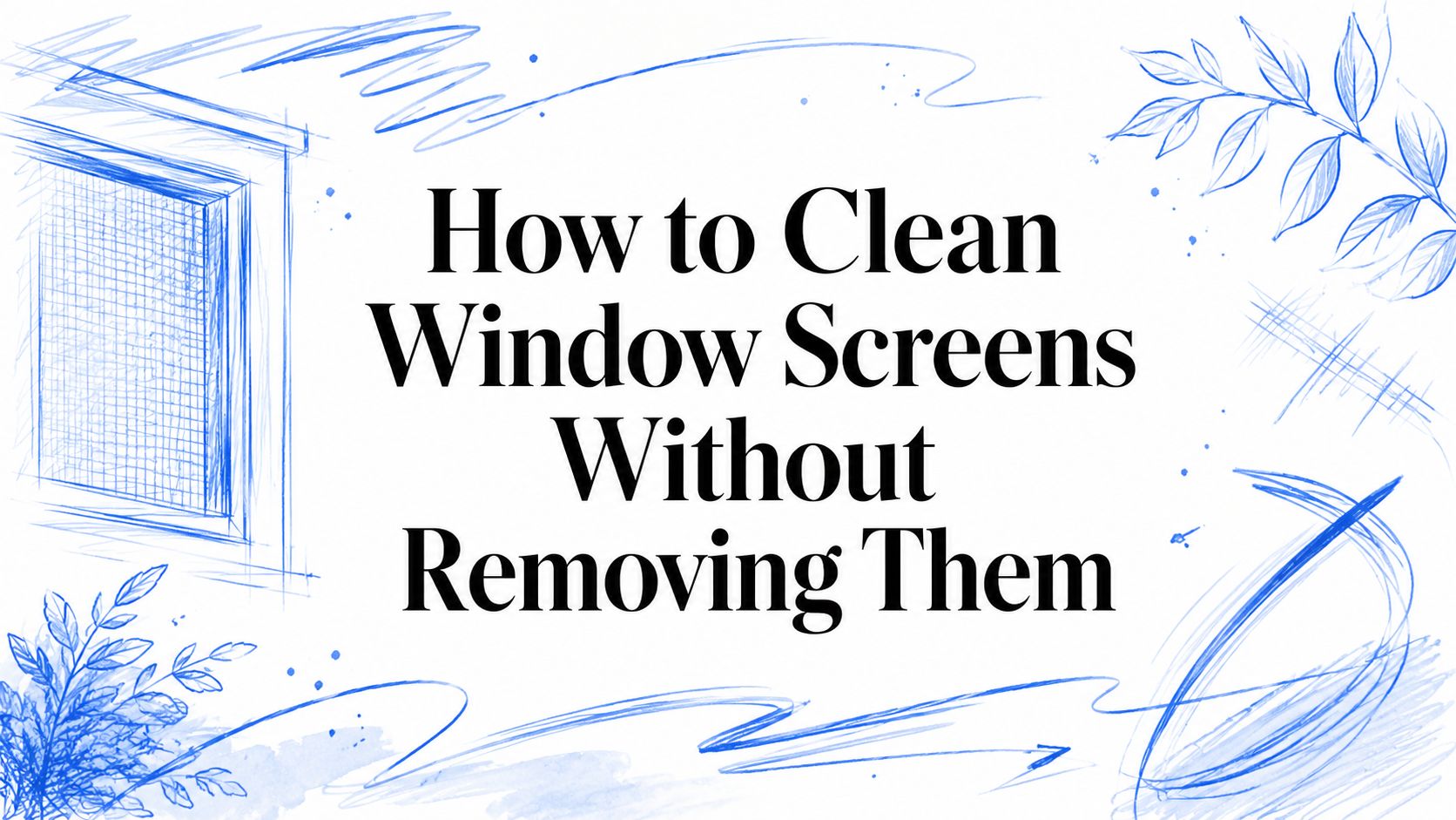 How to Clean Window Screens, With or Without Removing Them
