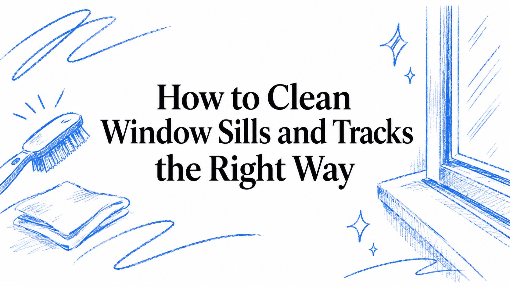 How to Clean Window Sills and Tracks the Right Way