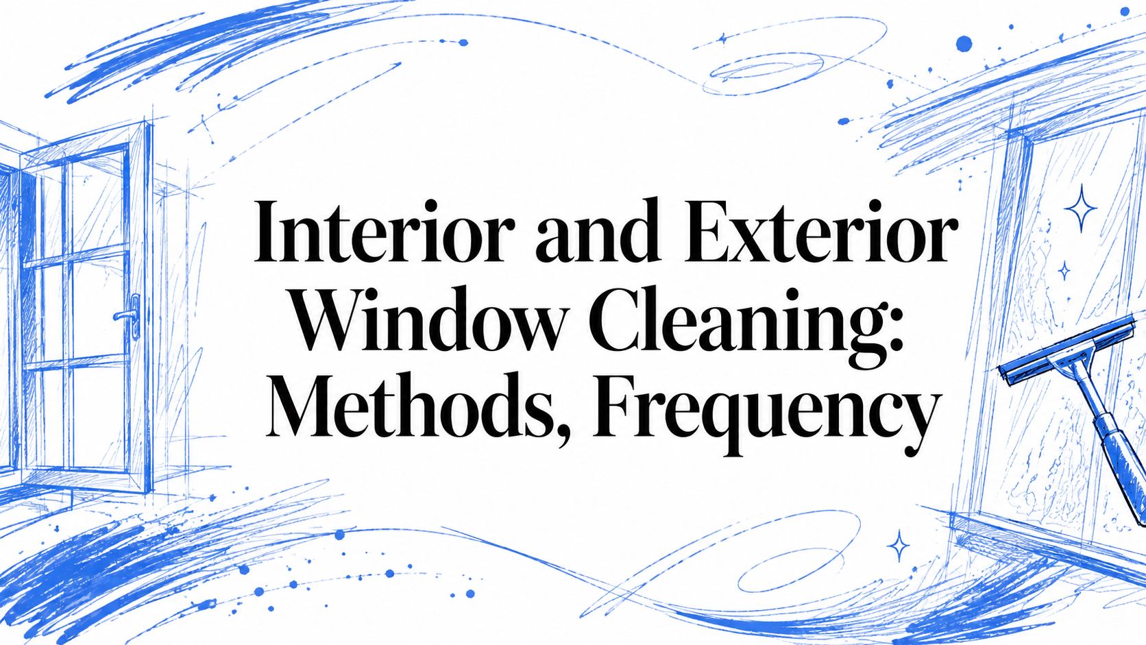 Interior and Exterior Window Cleaning: Methods, Frequency